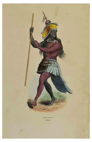 Auguste Wahlen, Indien Dansant, Lithograph, 1844