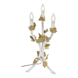 Brass Candelabria Lamp by Henri Fernandez For Sale