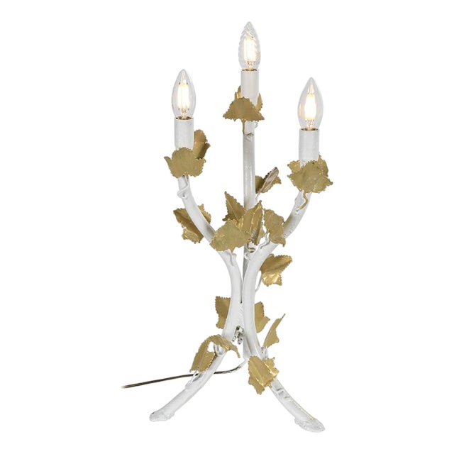 Brass Candelabria Lamp by Henri Fernandez For Sale