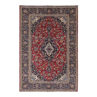 Pasargad DC Red Color Hand Knotted Persian Kashan For Sale