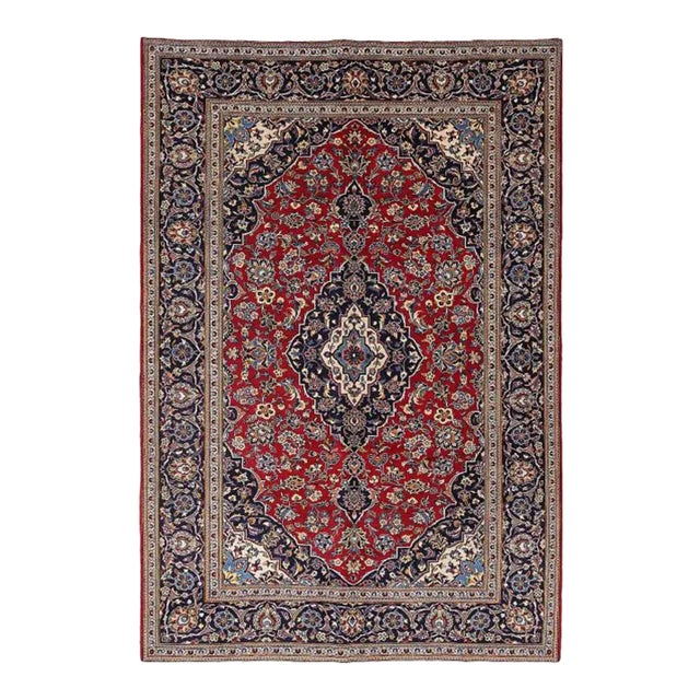 Pasargad DC Red Color Hand Knotted Persian Kashan For Sale