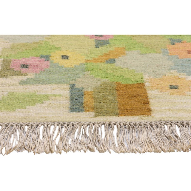 Ingegerd Silow Ingegerd Silow Swedish Rollakan Rug, 02'03 X 03'00 For Sale - Image 4 of 11