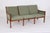 Danish Three-Seater Sofa in Mahogany and Wool Fabric by Ole Wanscher for Poul Jeppesens Møbelfabrik, 1960s For Sale - Image 3 of 13