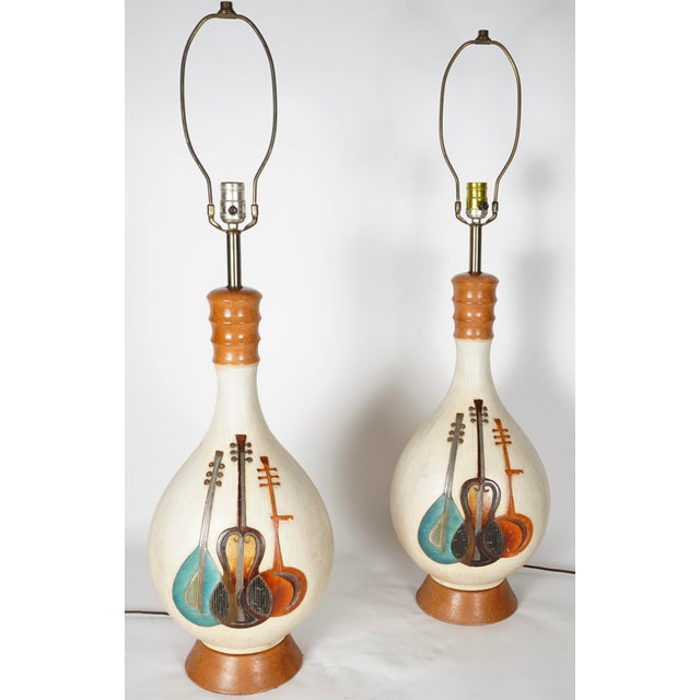 Vintage Fortune Table Lamps Set of 2 For Sale In Miami - Image 6 of 11