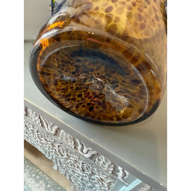 1980s Murano Leopard Glass Champagne Bucket For Sale - Image 5 of 8