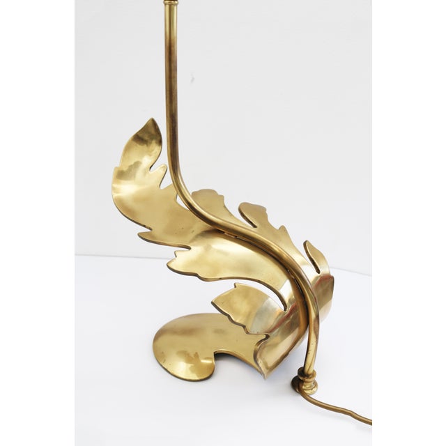 1970s Large Hollywood Regency Table Lamp in Brass, 1970s For Sale - Image 5 of 11