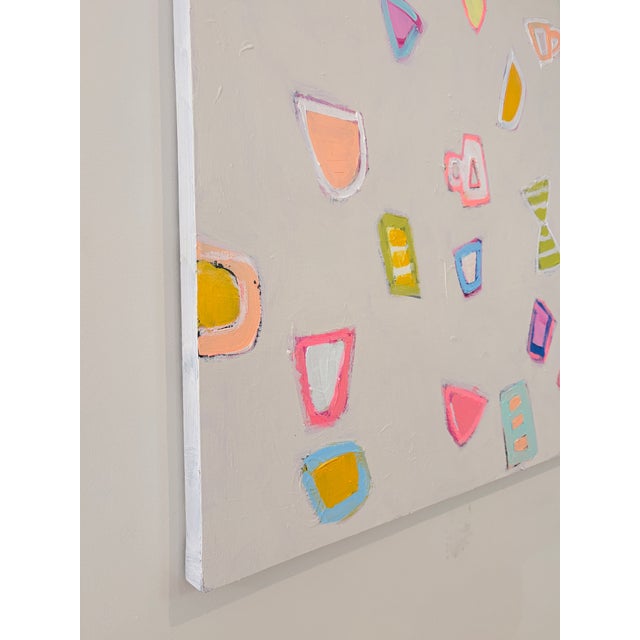 Abstract Sarah Trundle, Contemporary Abstract Painting, "Just My Cup of Tea" For Sale - Image 3 of 5