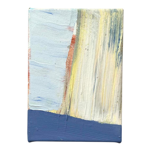 Small Abstract Painting on Canvas | Chairish