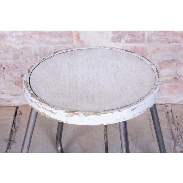 This stool (taboret) is a highly valued example of interwar industrial design in the Bauhaus style from the 1930s. It was...