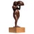 Brown ”The Waitress” 1982 Bronze by Noted California Artist Jorjana Holden For Sale - Image 8 of 18