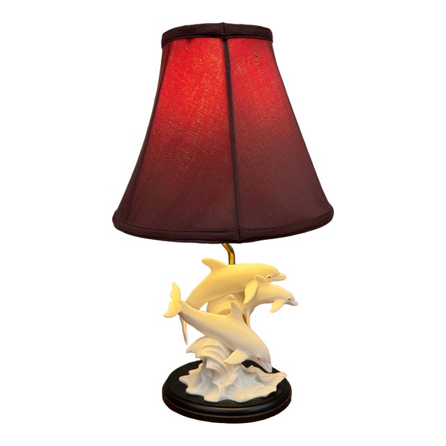 Lenox Dance of the Dolphins Table Lamp For Sale