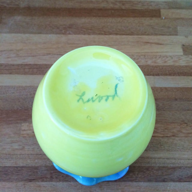 Contemporary Colorful Scalloped Vase For Sale - Image 3 of 8