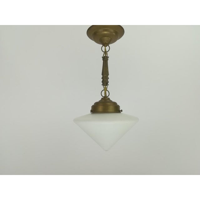 1920s Art Deco Dwelling Ceiling Light, 1920s, Set of 2 For Sale - Image 5 of 10