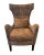 Art Deco Modern Wingback Chair Upholstered With Luxurious Velvet Fabric For Sale - Image 3 of 7