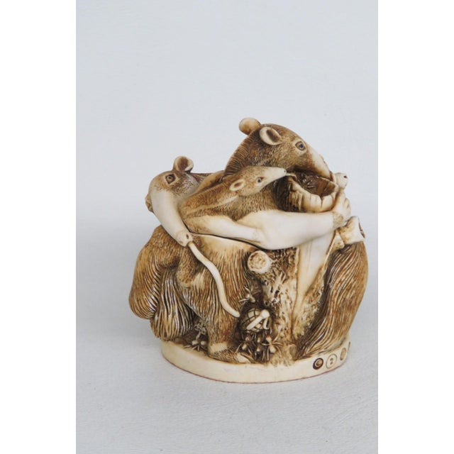 Stone Harmony Kingdom England Antipasto Anteaters Figurine With Original Box 5136b For Sale - Image 7 of 10