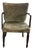 Mid Century Arm Chair With Velvet Nail Heads For Sale