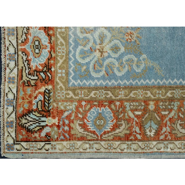 Turkish Oushak Rug 5'2" x 7' #17946 For Sale - Image 4 of 8
