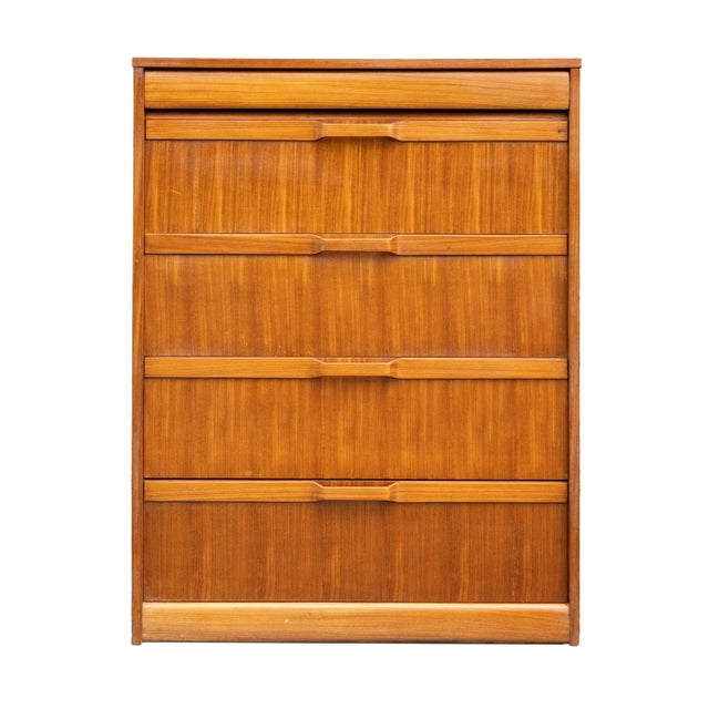 Mid-Century Modern Teak and Elm Chest-Of-Drawers, Danish, Dated 1971 For Sale - Image 9 of 9