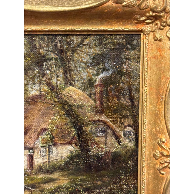 1900 - 1909 Antique English Oil on Canvas For Sale - Image 5 of 5