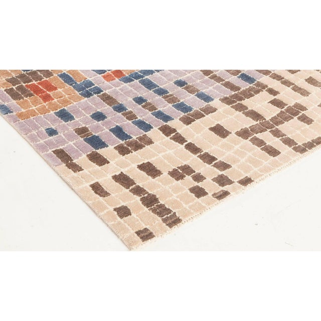Textile Modern Multi-Color POOL Tile Geometric Design Rug by Doris Leslie Blau For Sale - Image 7 of 8