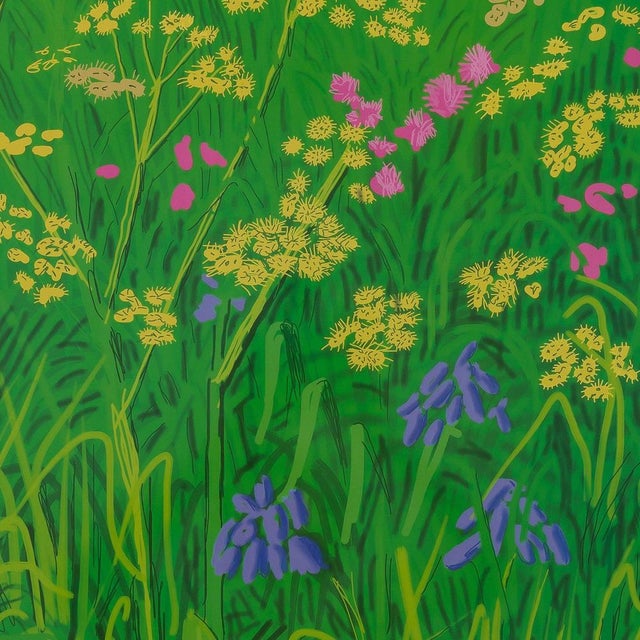 Fields of Flowers Poster after David Hockney For Sale - Image 5 of 6