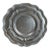 Vintage Pewter Like Charger Plate Set Scalloped Edge Pub Restaurant Ware For Sale