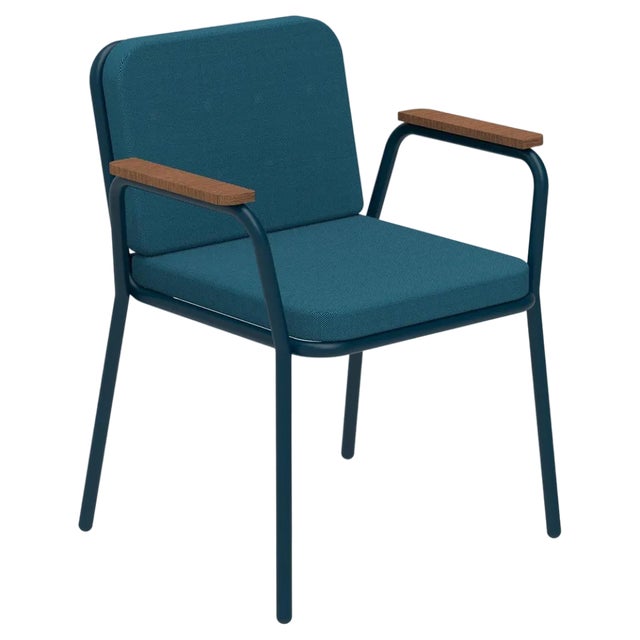 Nature Navy Armchair by Mowee For Sale