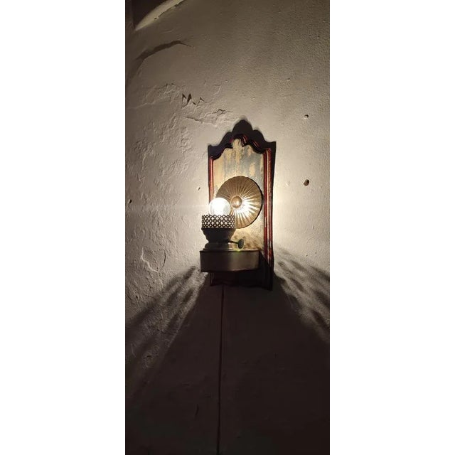 1950s Spanish Rustic Wall Light, 1940s For Sale - Image 5 of 11