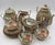 Circa 1891-1911 Chinese export Rose Medallion porcelain tea service. Service for 6: cups & saucers, teapot, covered sugar...