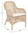 Not Yet Made - Made To Order Charlie Rattan Accent Chair with Cushion - Grey White Wash/White For Sale - Image 5 of 11