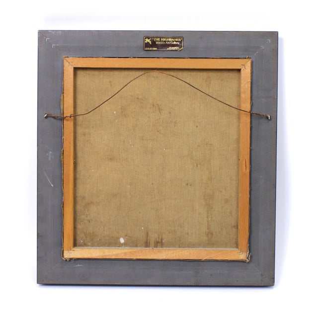 Black Vintage Oil Painting of Nun in Habit Peering to the Side For Sale - Image 8 of 8