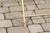 Mid 20th Century Vintage Pair of Italian Brass and Glass Folding Side Table with Sandaled Feet For Sale - Image 5 of 10