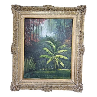 Carlos Padron, Landscape Composition, 1979, Oil Painting on Canvas, Framed For Sale