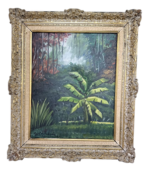 Carlos Padron, Landscape Composition, 1979, Oil Painting on Canvas, Framed
