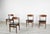 Teak and Leatherette Chairs, 1960s, Set of 4, in Very Good conditions. Designed 1960 to 1969