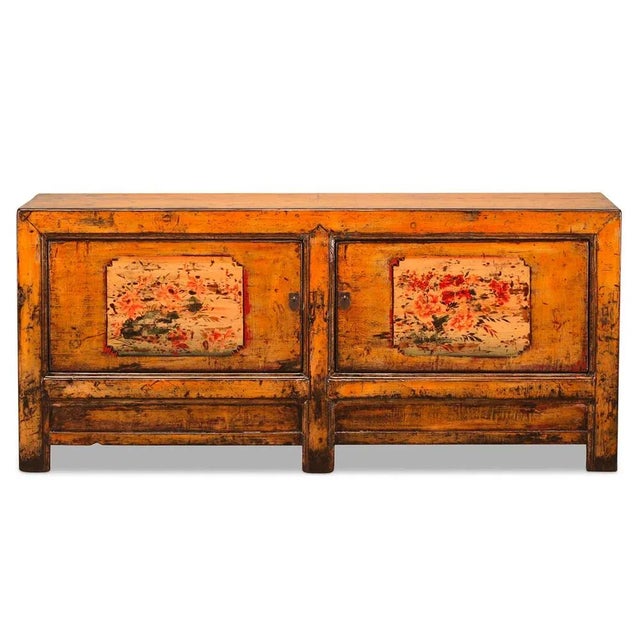 This beautiful sideboard has been restored to a dark orange finish, upgrading it to a more contemporary aesthetic....