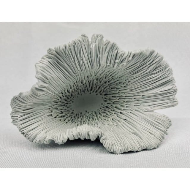 A Sea Form Hand Crafted in White Porcelain For Sale In West Palm - Image 6 of 8