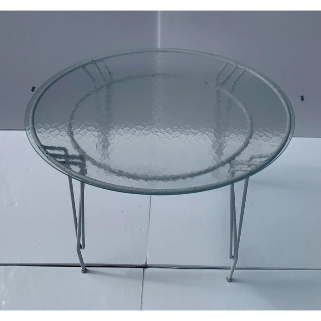 1960s Mid-Century Modern Wrought Iron Patio Set For Sale In Miami - Image 6 of 13