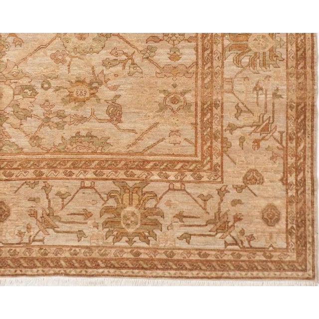 Vintage Hand Knotted Pakistan Royal Chobi Wool Pile Rug. 10'x 13' For Sale - Image 17 of 18