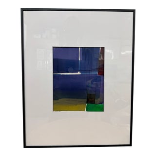 Isabel Wyatt Violet Blue Study Original Painting, Signed For Sale
