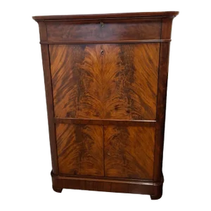Louis XVI Style Mahogany Secretaire Abattant