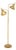 Mid-Century Modern Brass Two-Branch Arc Floor Lamp For Sale