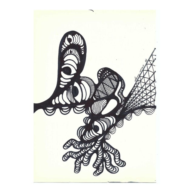 1988 Lang Mart Abstract Painting For Sale