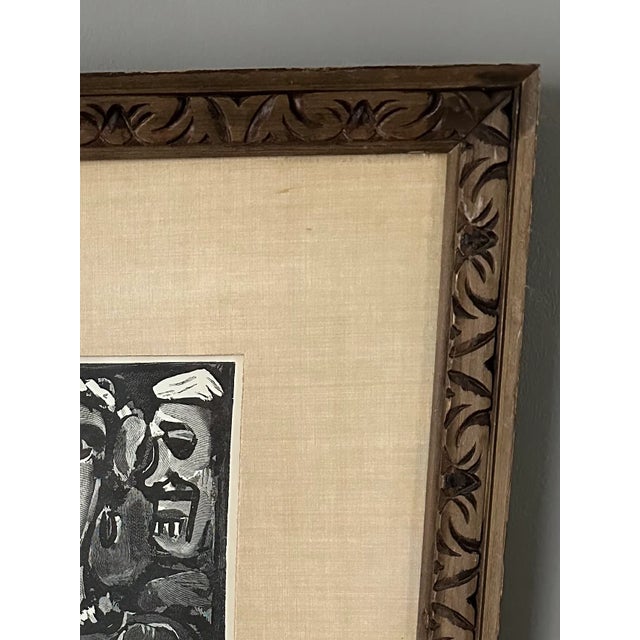 Vintage Georges Rouault “Les Visages” 1932 Signed Framed Lithograph For Sale - Image 10 of 13