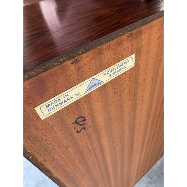 Brown Rosewood Bookcase Hørnebo Møbelfabrik Mid-Century Modern Denmark 1960s For Sale - Image 8 of 12