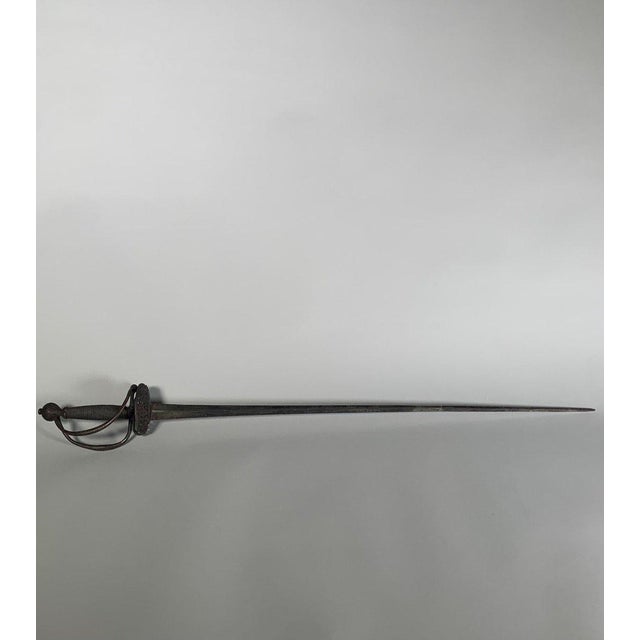 French Early 18th Century Court Sword with Multiple Branches in Openwork Iron For Sale - Image 3 of 11