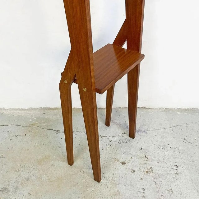 Mid-Century Italian Freestanding Full-Length Mirror with Wooden Structure, 1960s For Sale - Image 11 of 12