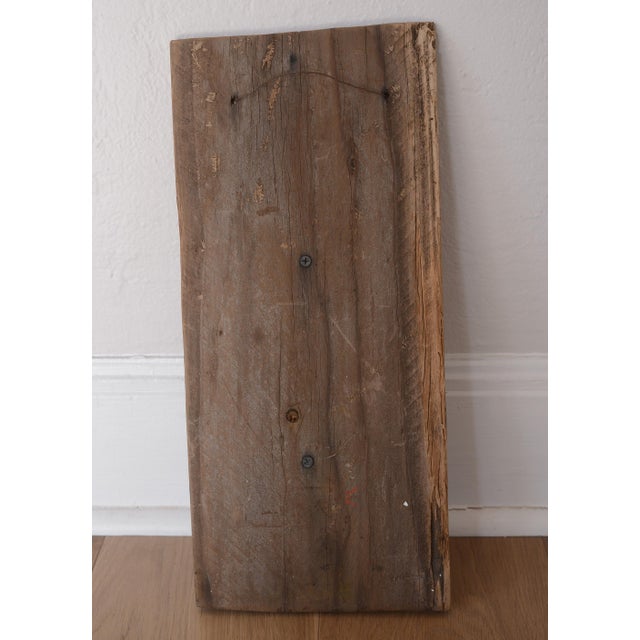 Mid Century Abstract Mosaic Glass Art on Wooden Board Wallhanging For Sale - Image 9 of 10