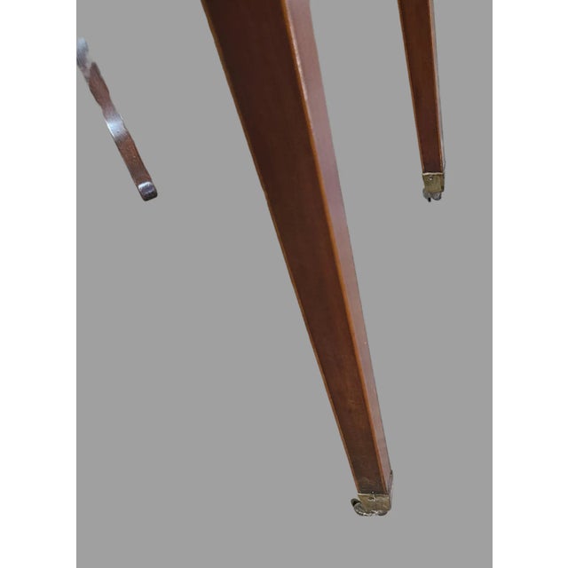 Wood Late 19th Century Antique English Sheraton Rosewood Satin Wood Banded Pembroke Drop Leaf Table For Sale - Image 7 of 11