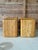 Contemporary Pair of Late 20th Century Waterfall Split Rattan Nightstands For Sale - Image 3 of 12
